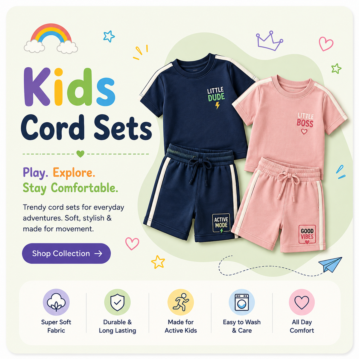 KIDS CORD SETS